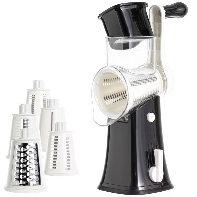 Rotary Cheese Grater with Handle, Manual Cheese Shredder Strong Suction Base. Kitchen Mandoline V... | Target