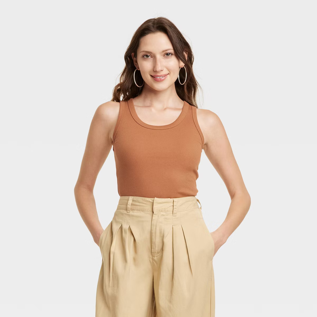 Women's Ribbed Shrunken Tank - Universal Thread™ | Target