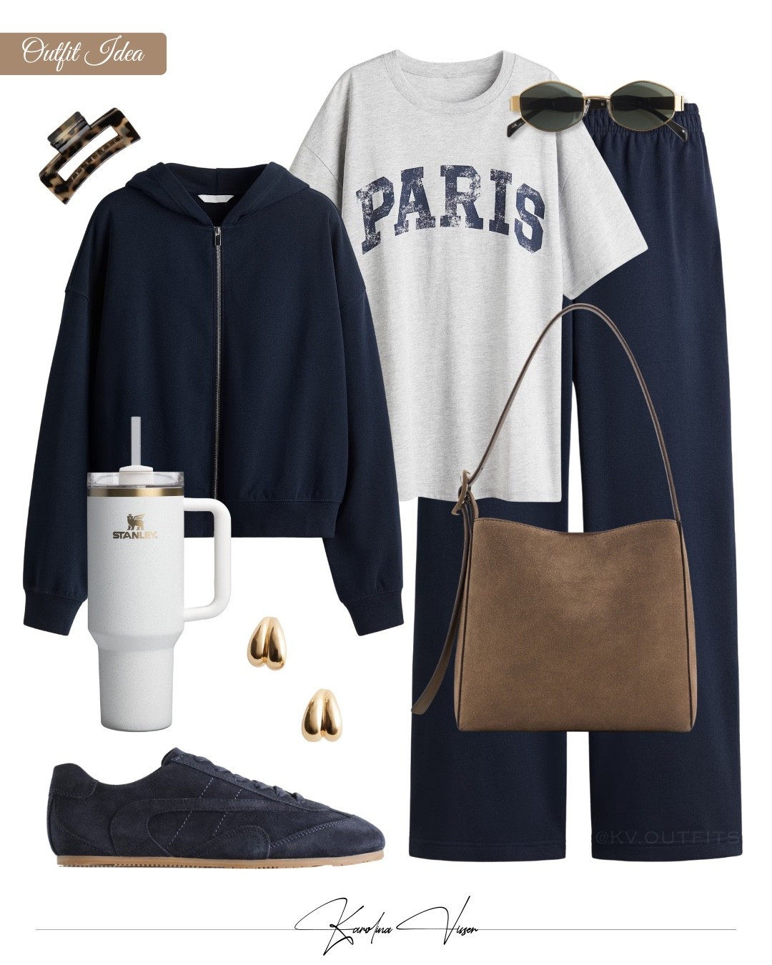 Comfy Navy Tones 💙

Tags: navy hoodie and sweatpants h&m navy trainers cos stanley tumbler suede tote bag mango gold earrings grey printed t-shirt hexagonal sunglasses brown hair claw airport outfit travel outfit casualwear casual style comfy style outfit idea

#LTKstyletip #LTKsummer #LTKtravel