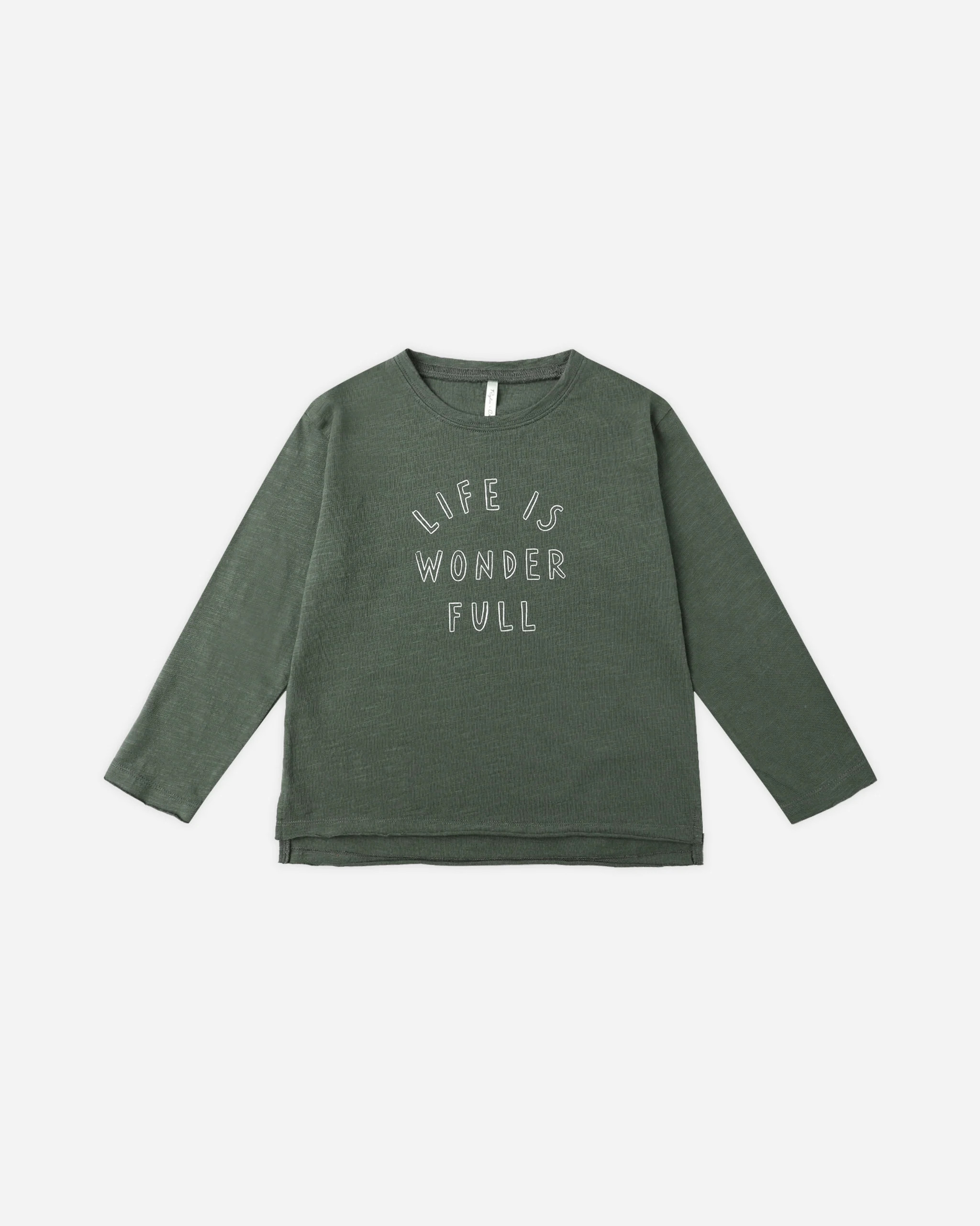 Raw Edge Long Sleeve Tee || Life Is Wonder Full | Rylee + Cru