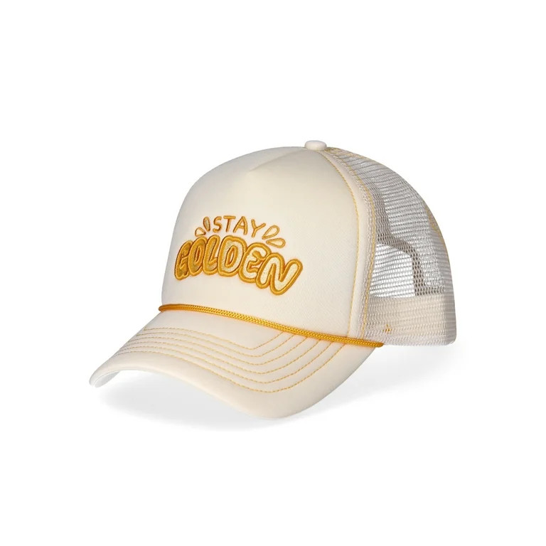 No Boundaries Women's Polyester Stay Golden Baseball Hat, Afterglow | Walmart (US)