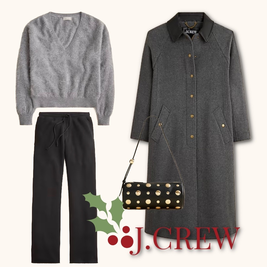 #ad @JCrew #injcrew 🥰 “When your coat, your cashmere and your bag all speak the same language:chic” 🖤✨✨✨

#LTKGiftGuide #LTKHoliday #LTKOver40