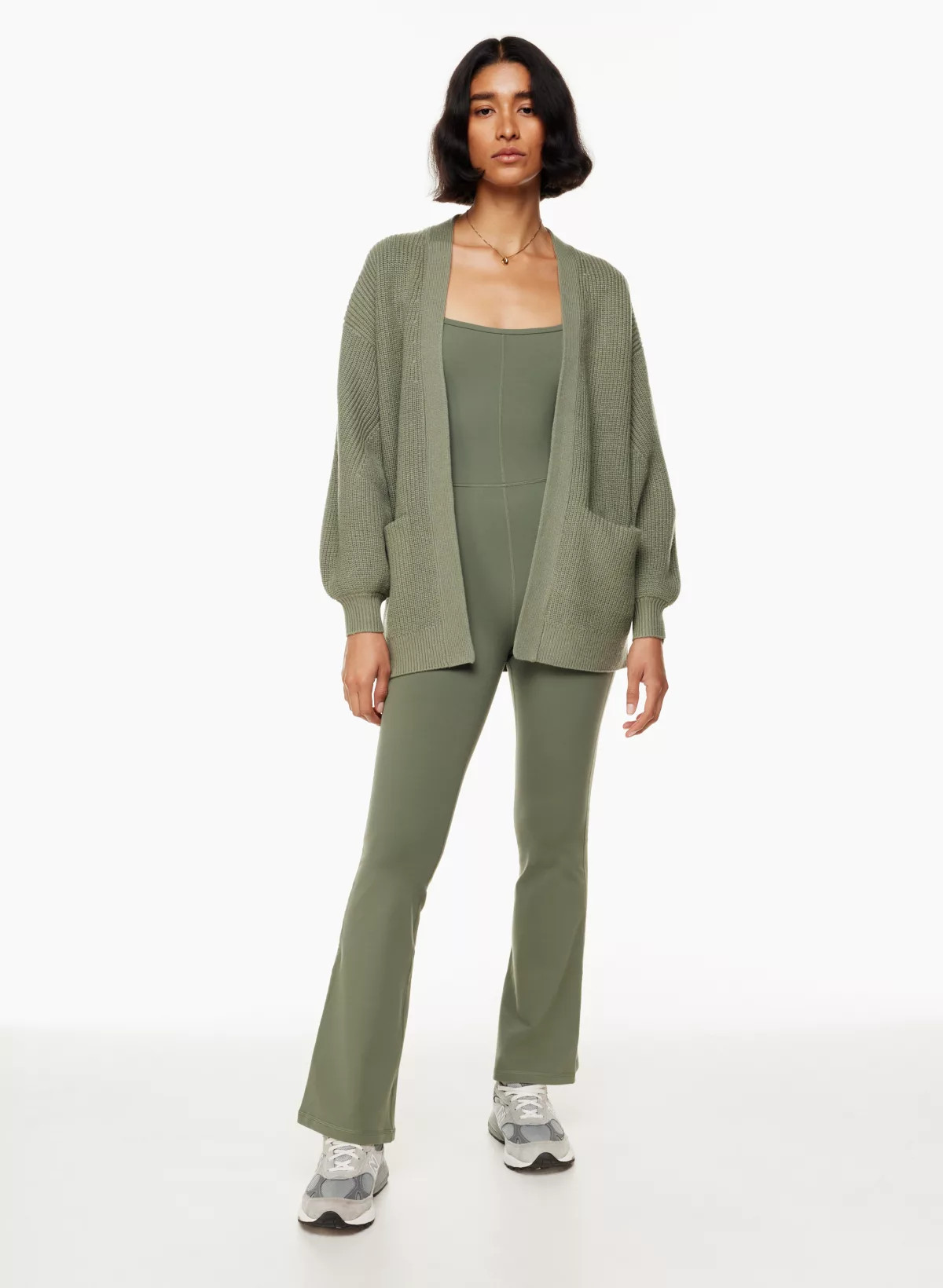 DIVINITY KICK FLARE JUMPSUIT | Aritzia