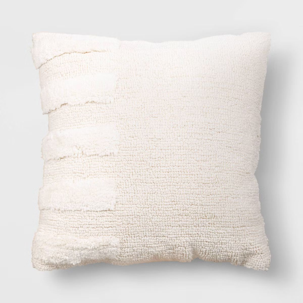 Modern Tufted Square Throw Pillow Cream - Threshold™ | Target