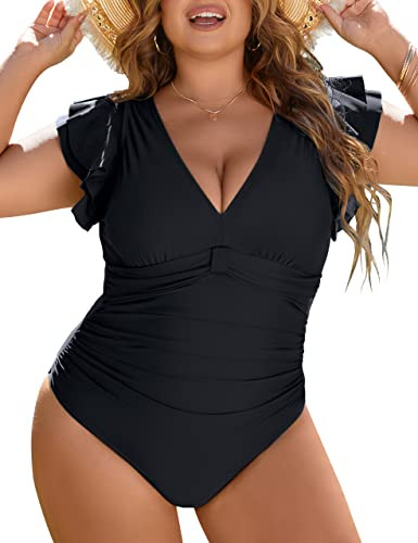 Blooming Jelly Women's Plus Size Swimsuit One Piece Tummy Control Bathing Suit Modest Full Covera... | Amazon (US)