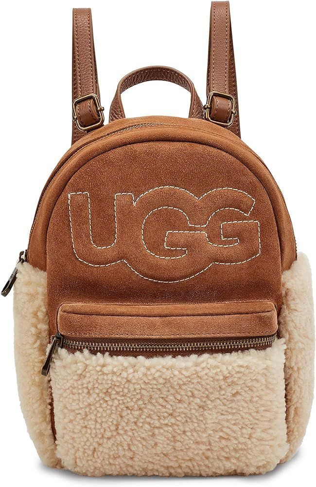 UGG Women's Dannie II Mini Backpack Sheepskin, Chestnut, Small | Amazon (US)