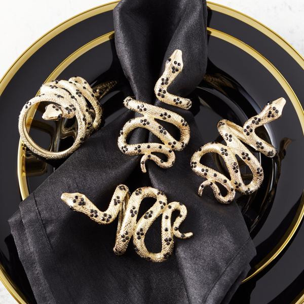Snake Napkin Ring - Set of 4 | Z Gallerie