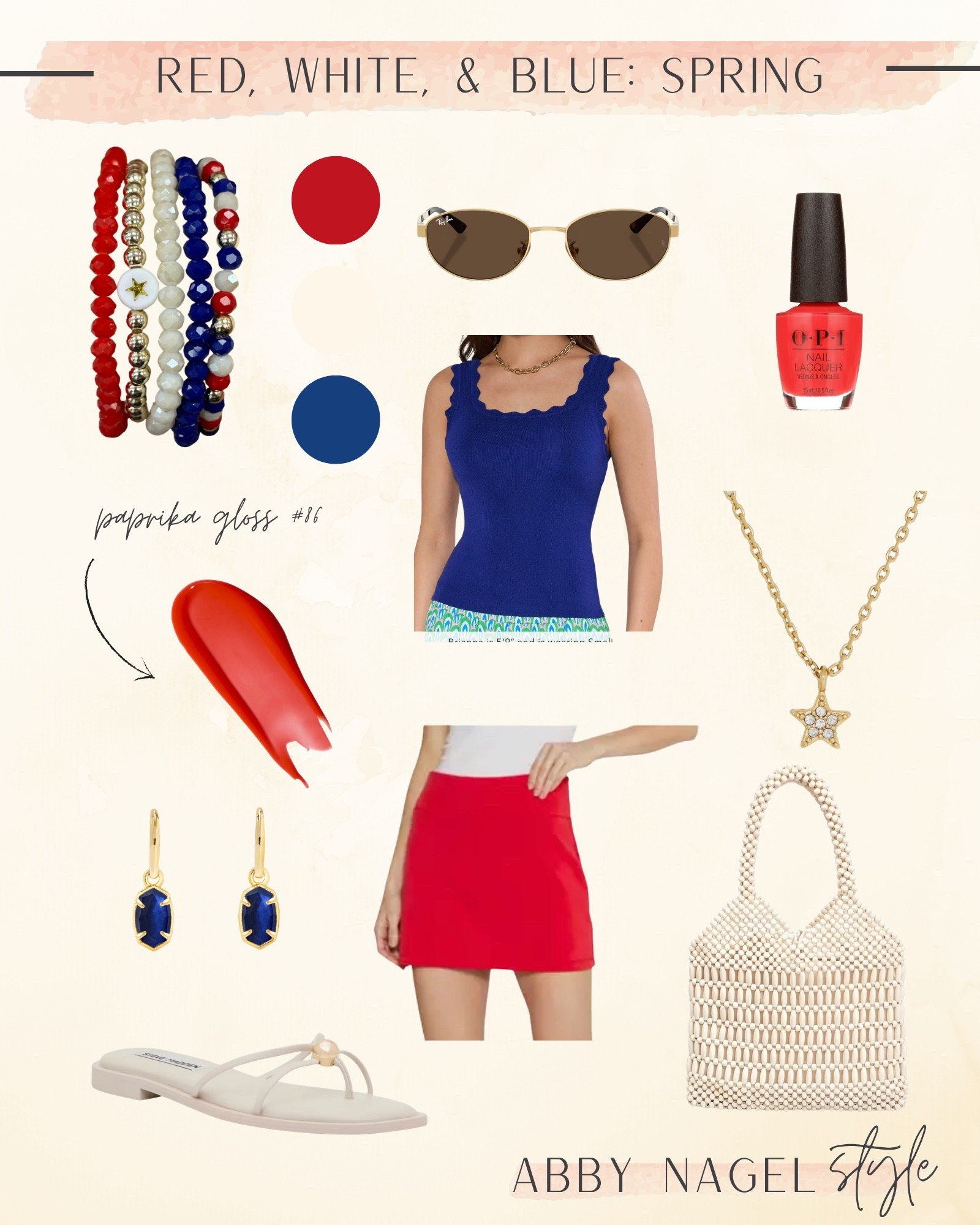 Fourth of July outfit for springs inspired by the fireworks bracelet stack from centered jewelry.

#LTKSeasonal