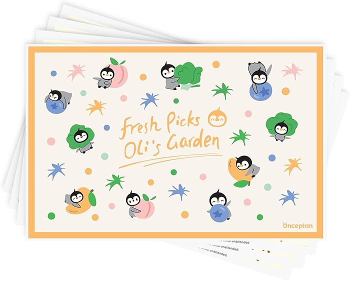 Disposable Stick-On Placemats for Baby and Toddler, 12" x 18" Waterproof and Oil-Resistant PE Tab... | Amazon (US)