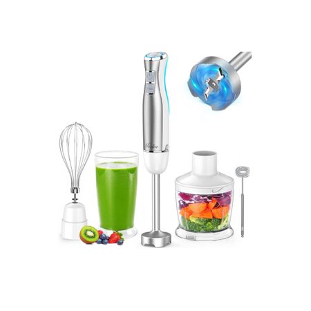 My favorite immersion blender, comes with 4 attachments and the blender is so powder full. I’ve had this for 2 years and zero problems. I love it  