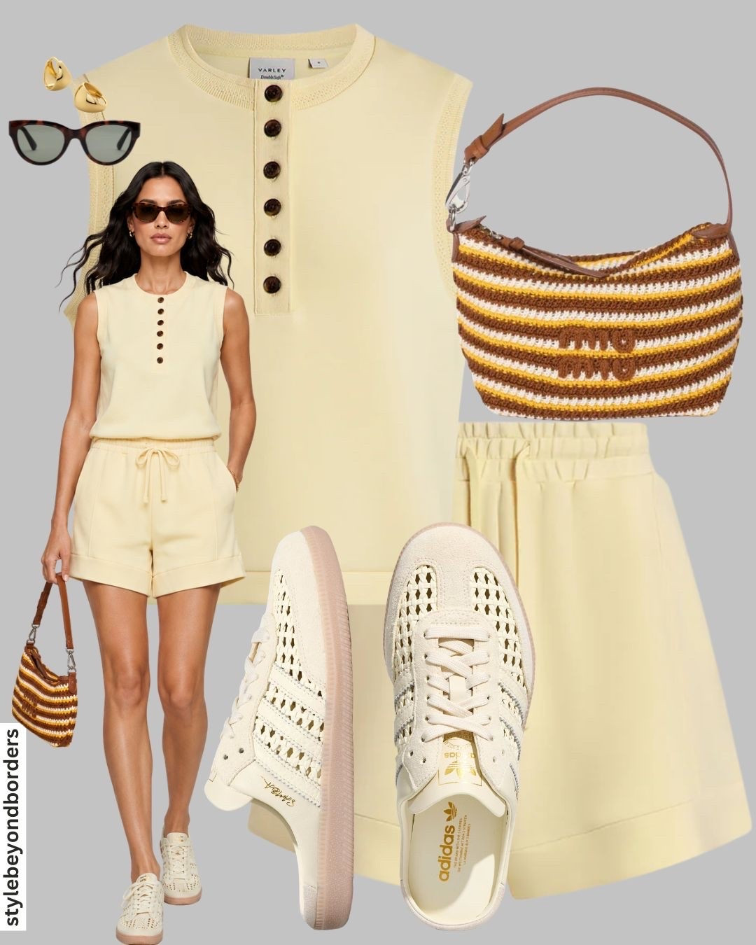 Butter yellow co-ord set 🪭🌼🤎




Tags: varley co-ord set, summer shorts, vest top, miumiu bag, adidas samba mules, holiday outfit, euro summer outfit, chic outfit

#LTKsummer #LTKtravel #LTKstyletip