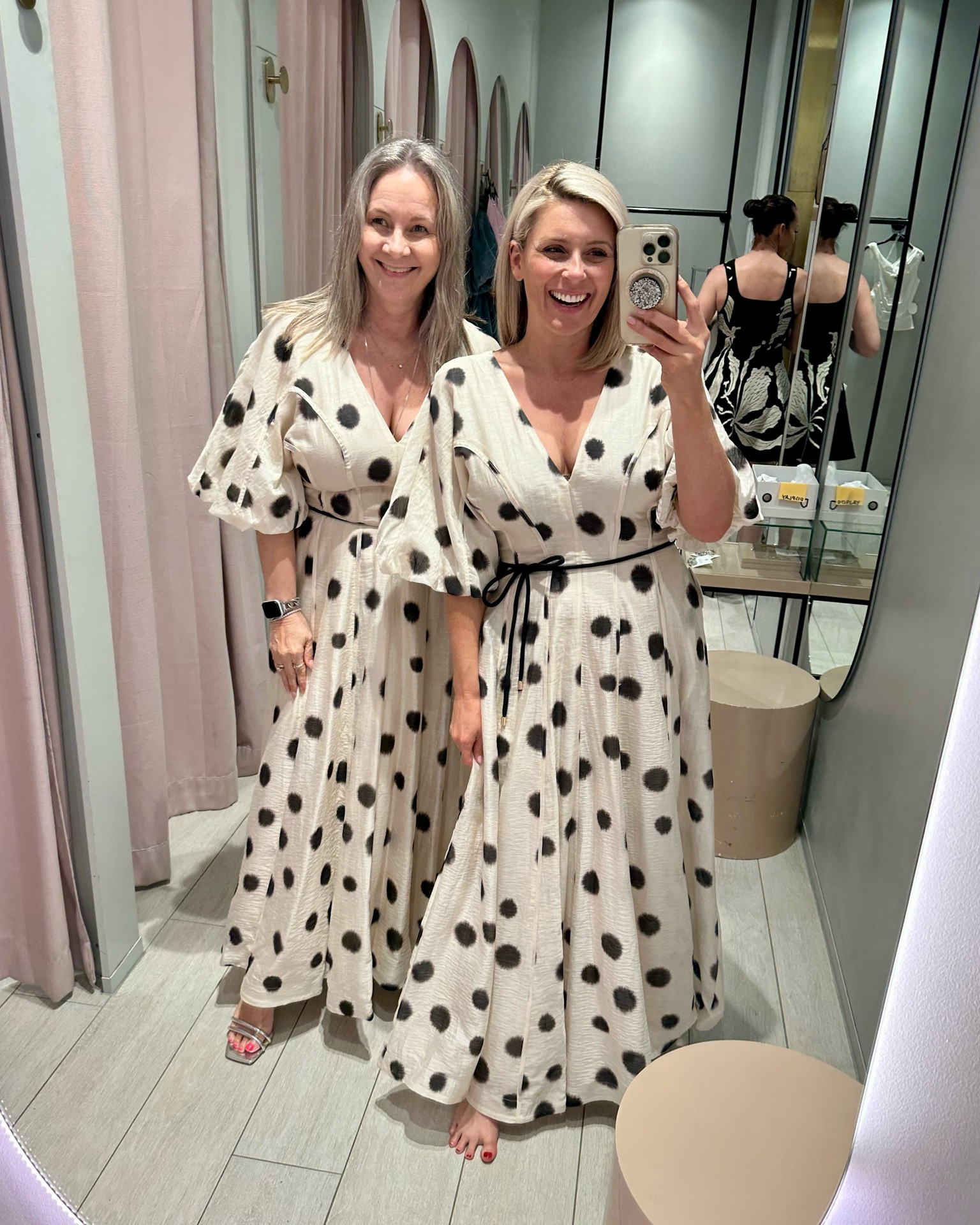 An elegant maxi dress in cream and black polka dots perfect for summer soirées and parties. 

#LTKspring #LTKaustralia #LTKpartywear