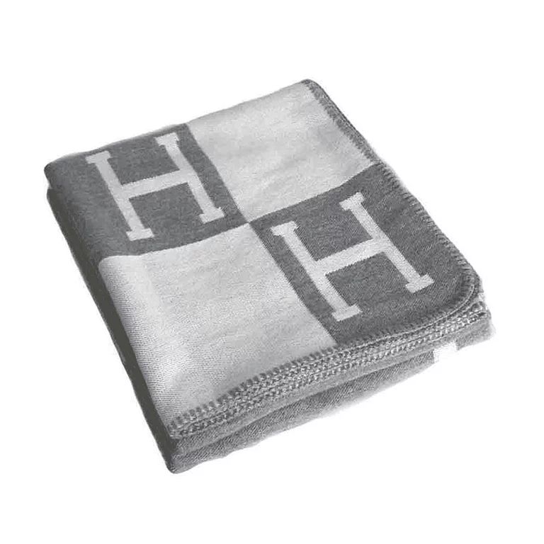 Gray Merino Wool Blanket, Cashmere Plaid Throws 67" x 53" | Walmart (US)