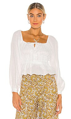 FAITHFULL THE BRAND Bellano Top in Plain White from Revolve.com | Revolve Clothing (Global)