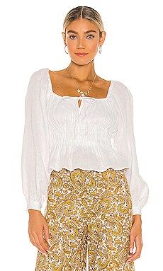 FAITHFULL THE BRAND Bellano Top in Plain White from Revolve.com | Revolve Clothing (Global)