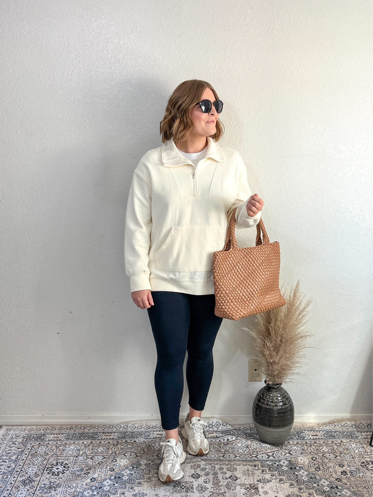 Casual Fall look// leggings and oversized pullover. The kind of comfy + cute look I want to wear everyday when it’s cool out!

My favorite leggings! High waisted and so flattering. 

sweater L 
leggings L 

#LTKMidsize #LTKFindsUnder50