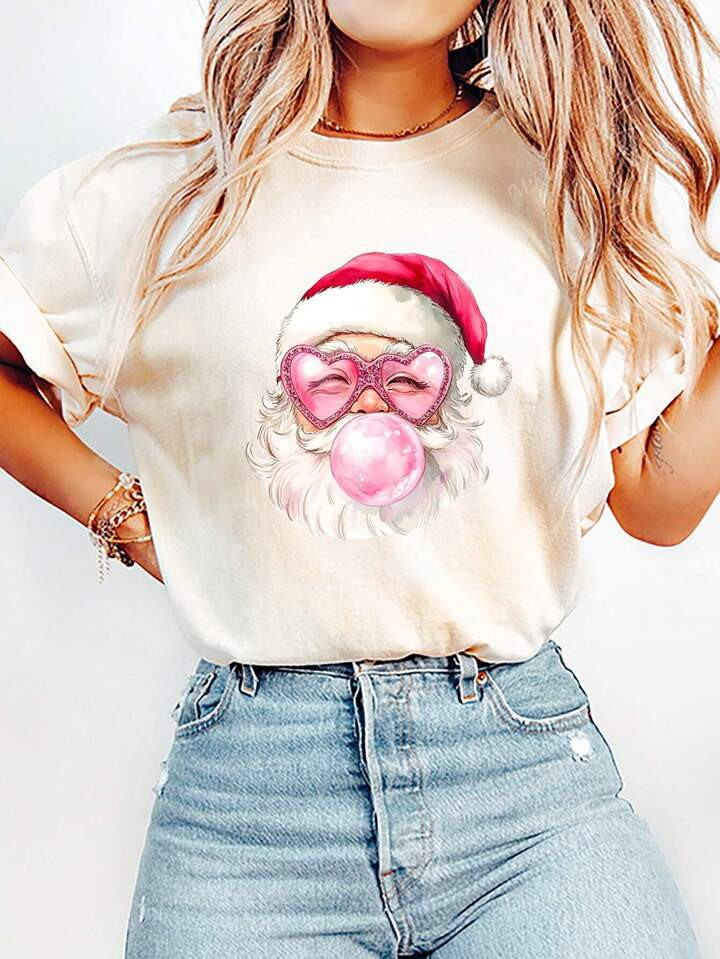 TrendsDoor God verwend door mijn man Brief Dames Korte Mouw T-shirt | SHEIN