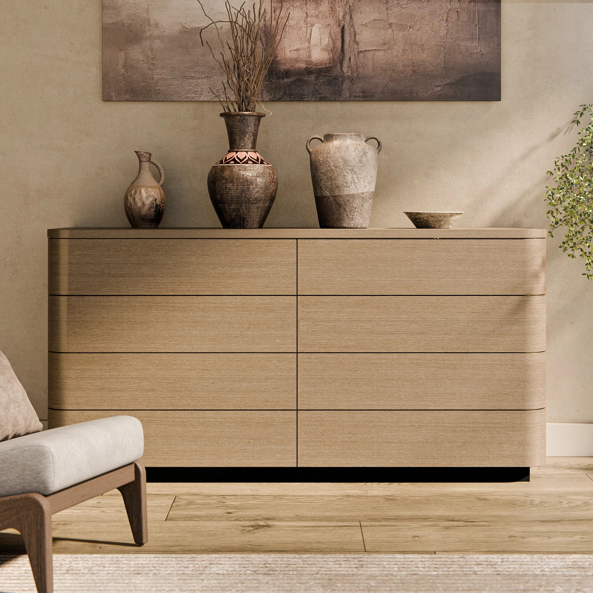 71'' W 8-Drawer Dresser With Spacious Storage And Modern Design | Wayfair North America