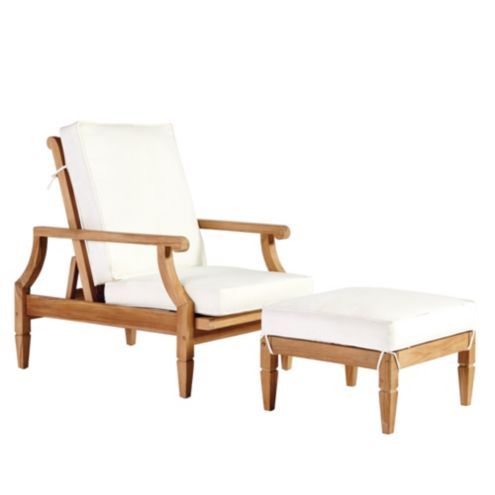 Madison Reclining Chair & Ottoman with Cushions | Ballard Designs, Inc.