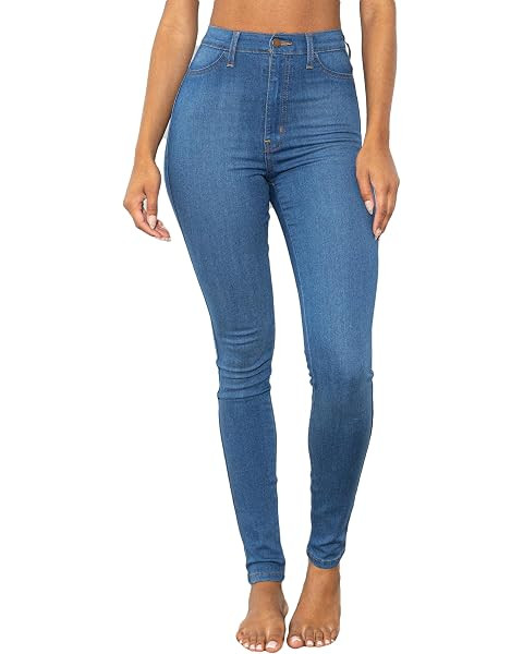 Vibrant Women’s Denim Skinny Jeans – Super Stretch High Waisted Classic Casual Slim Fit Pants | Amazon (US)