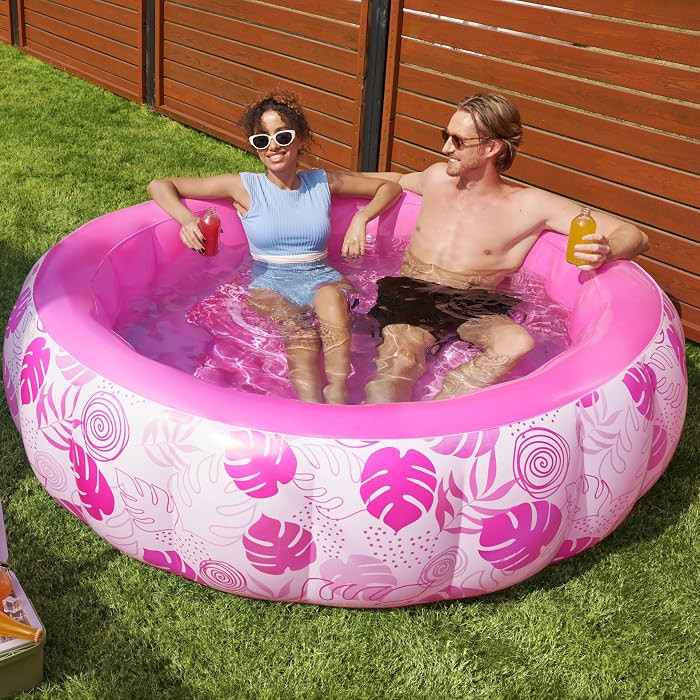 SLOOSH Inflatable Swimming Pool,5.5ft x 20 Inch Full-Sized Blow Up Durable Thickened Luxury Above... | Amazon (US)