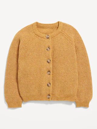 Long-Sleeve Button-Front Cardigan for Toddler Girls | Old Navy (US)