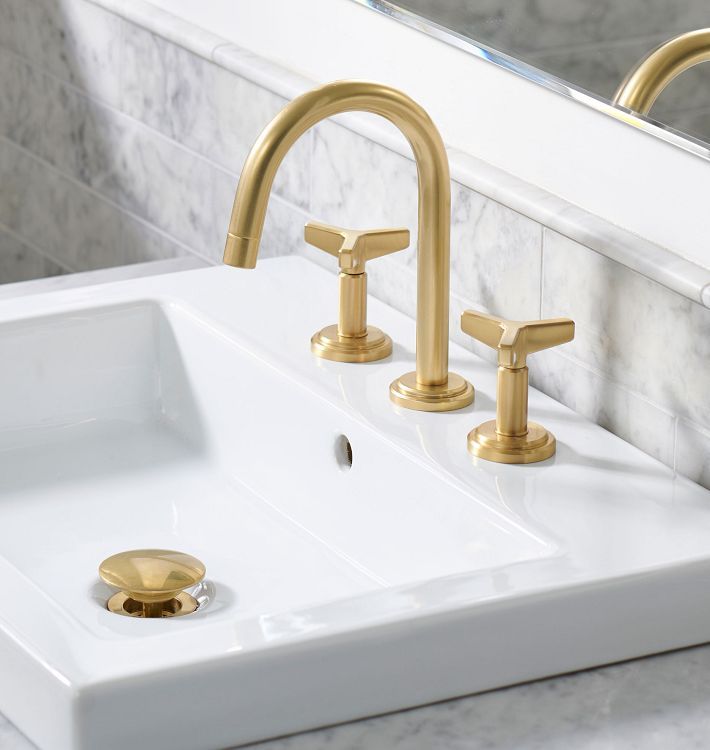Blair Cross Handle Widespread Bathroom Faucet | Rejuvenation