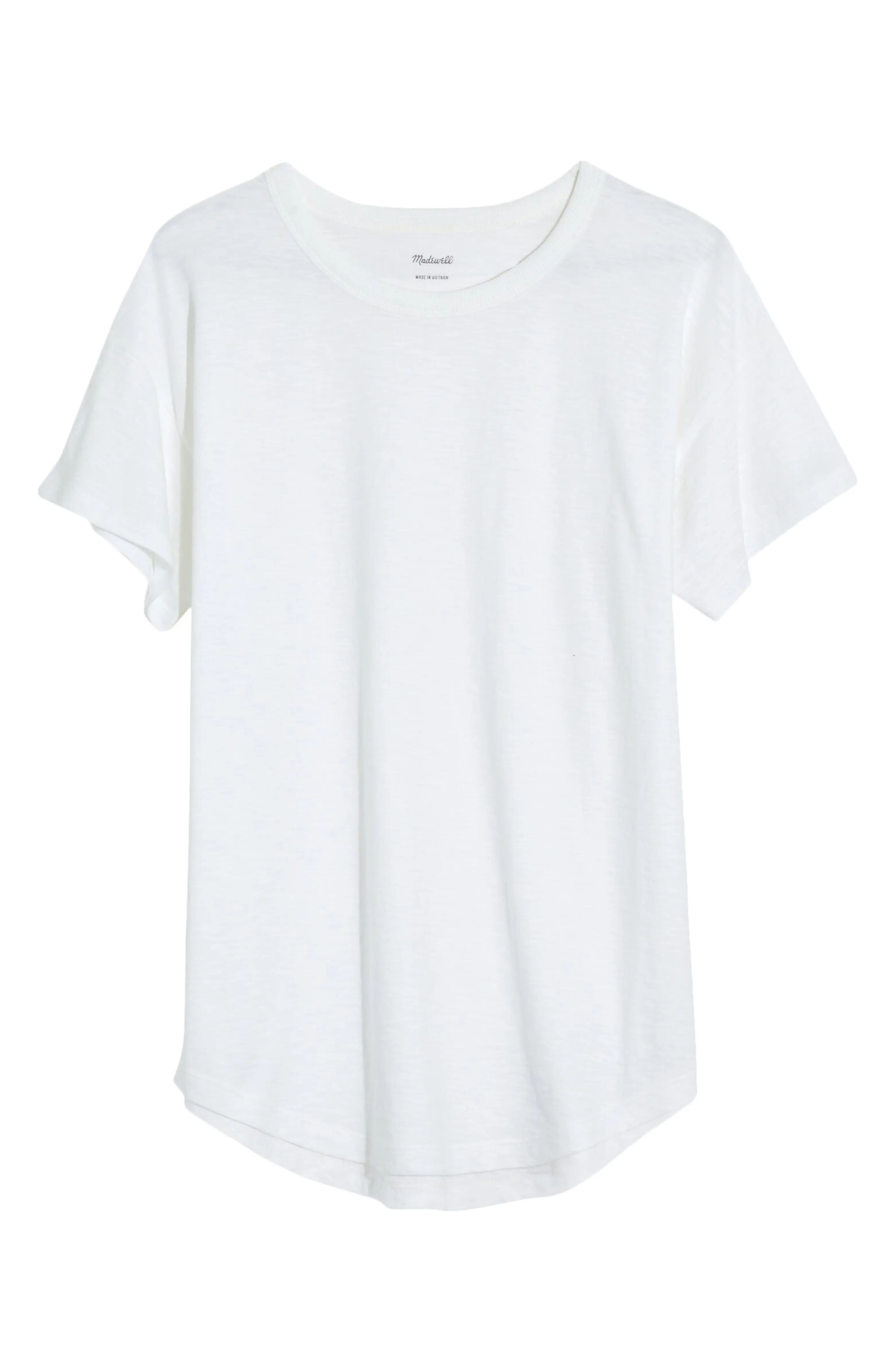 Whisper Cotton Ribbed Crewneck T-Shirt | Nordstrom