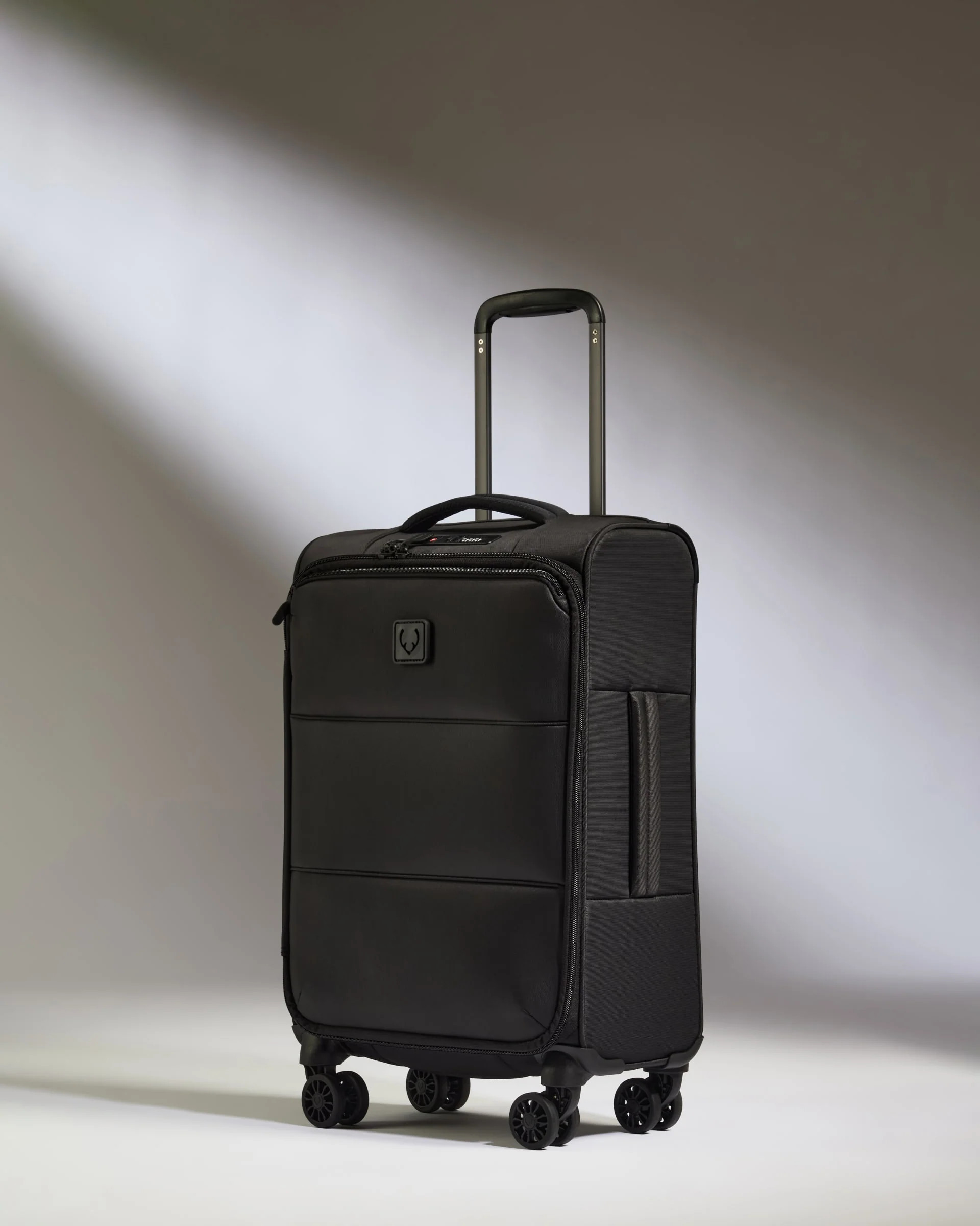 Lightest Expandable Carry-on Luggage in Black - Soft Stripe 2.0 | Antler USA