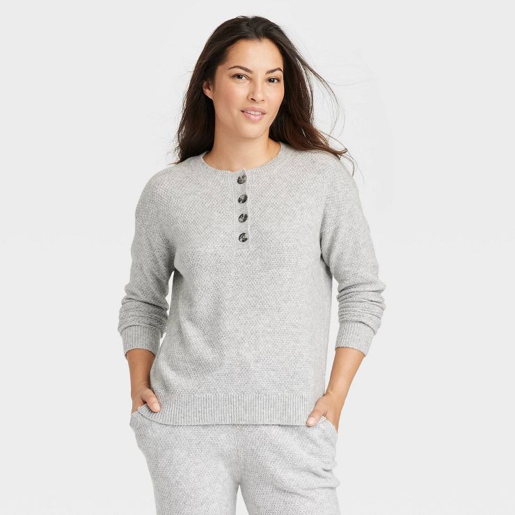 Women's Henley Top Sweater - Stars Above™ | Target