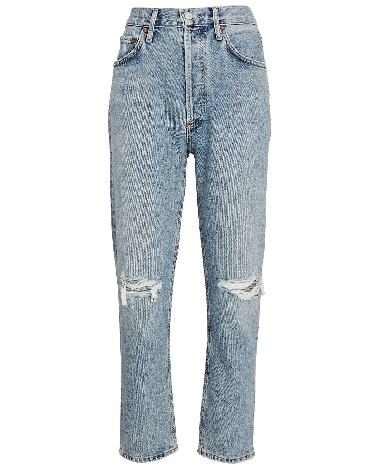 Riley High-Rise Straight Cropped Jeans | INTERMIX