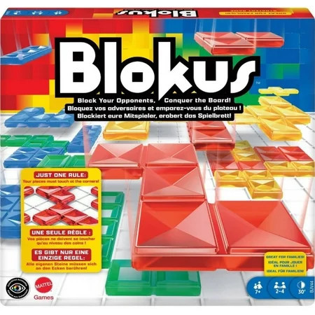Board Game Blokus Strategy Game For 2-4 Players -Conquer The Board, 7+ yo | Walmart (US)