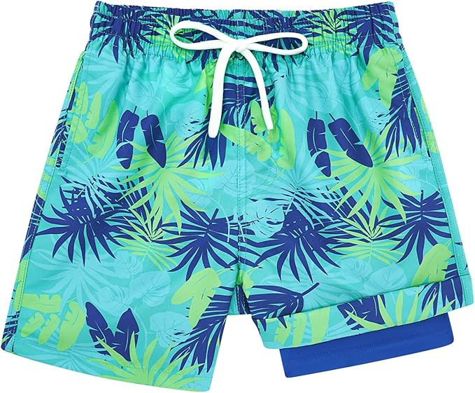 Cozople Boys Swim Trunks with Boxer Brief Liner Compression Swimwear Quick Dry Swim Shorts Bathin... | Amazon (US)
