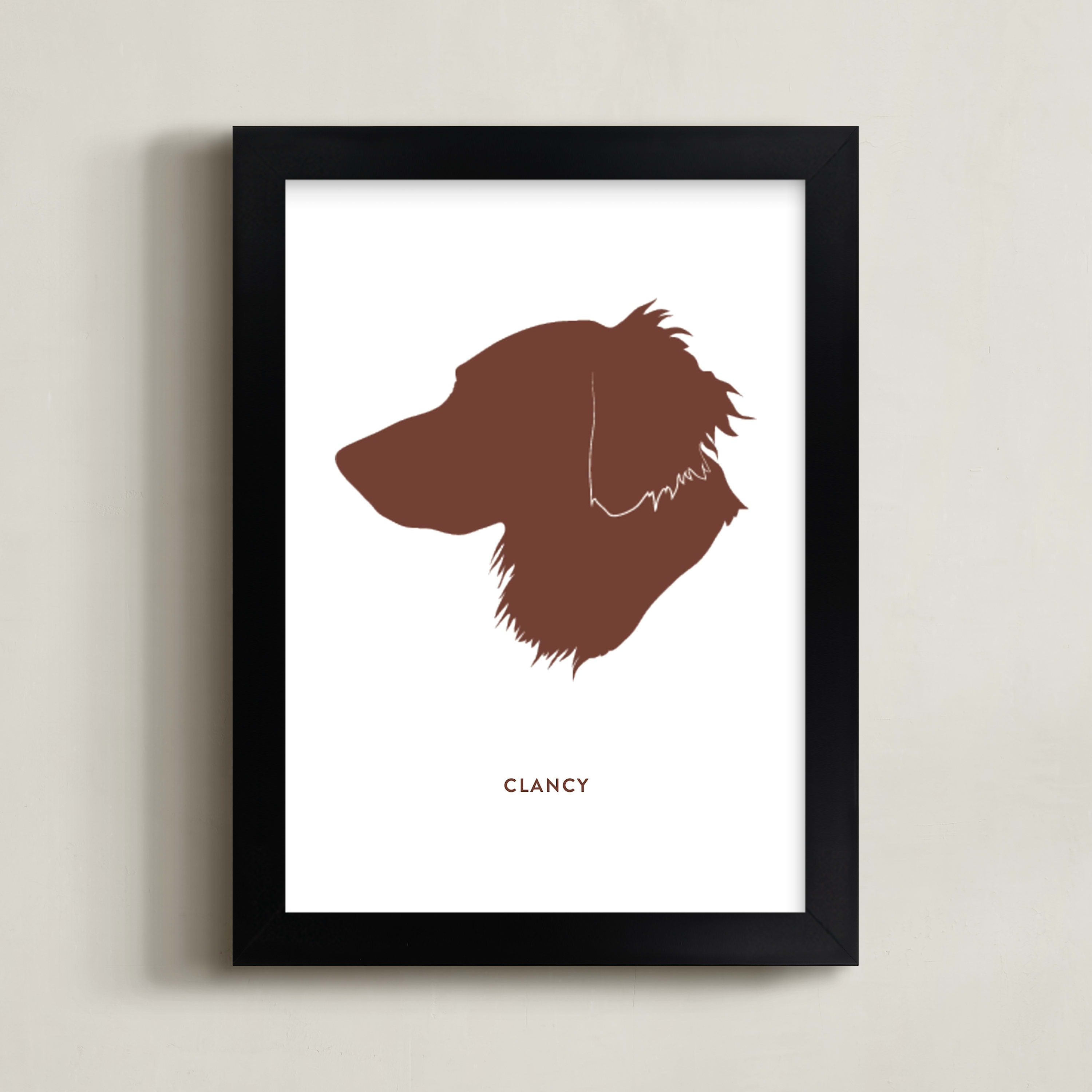 "Custom Pet Silhouette Art" - Silhouette Digital Art by Minted. | Minted