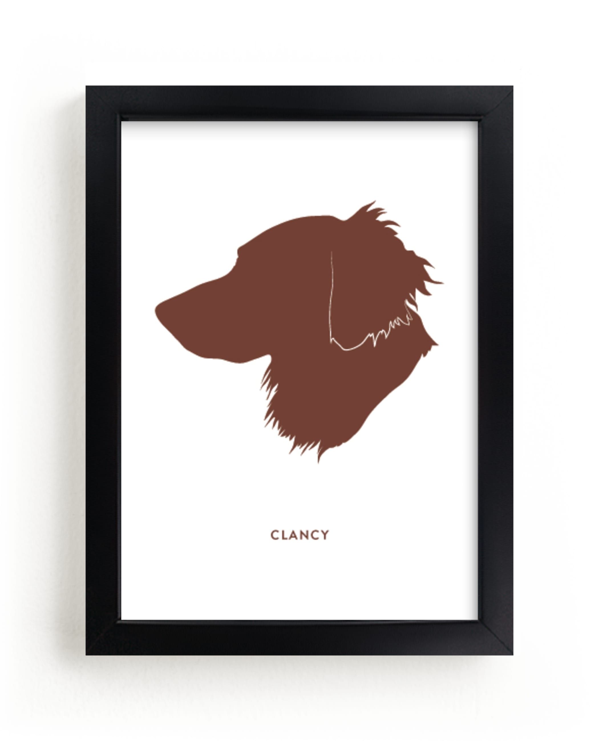 "Custom Pet Silhouette Art" - Silhouette Digital Art by Minted. | Minted