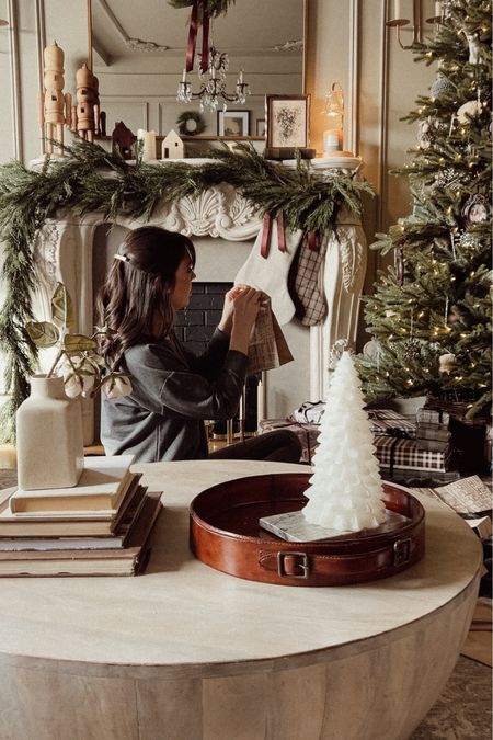 holiday mantle decor, Christmas decor, stockings, coffee table decor, living room decor

#LTKhome #LTKHoliday #LTKSeasonal