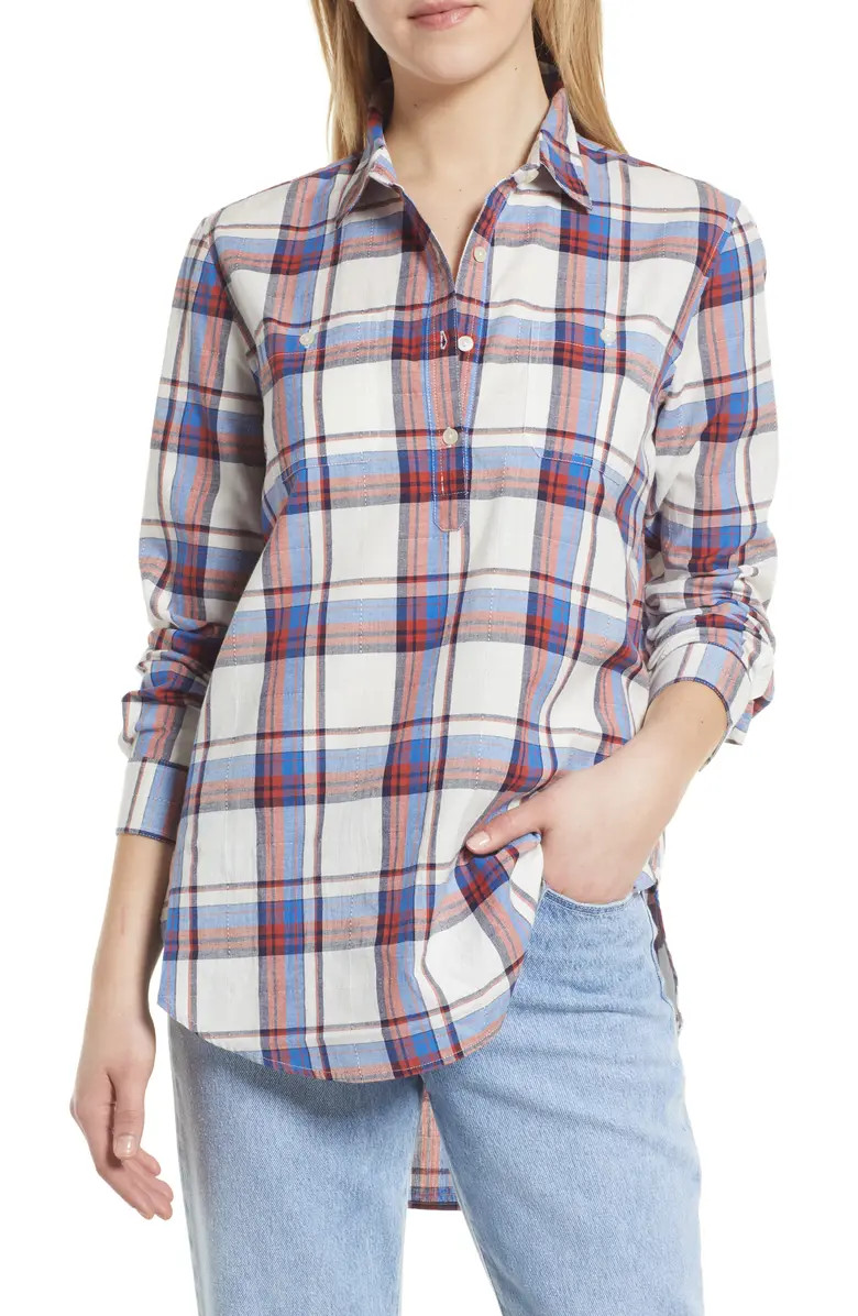 Plaid Long Sleeve Cotton Shirt | Nordstrom