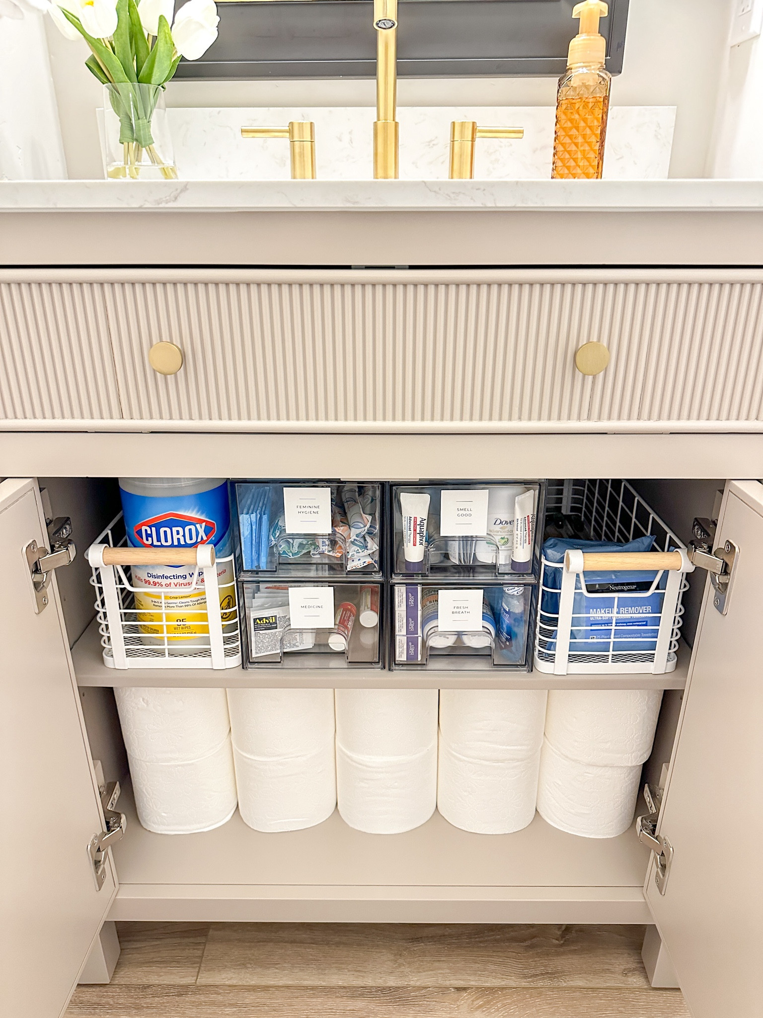 Restock and organize my darling bathroom vanity cabinet from Lowe’s! 

#lowes #bathroomvanity #bathroomcabinet #bathroomm

#LTKHome