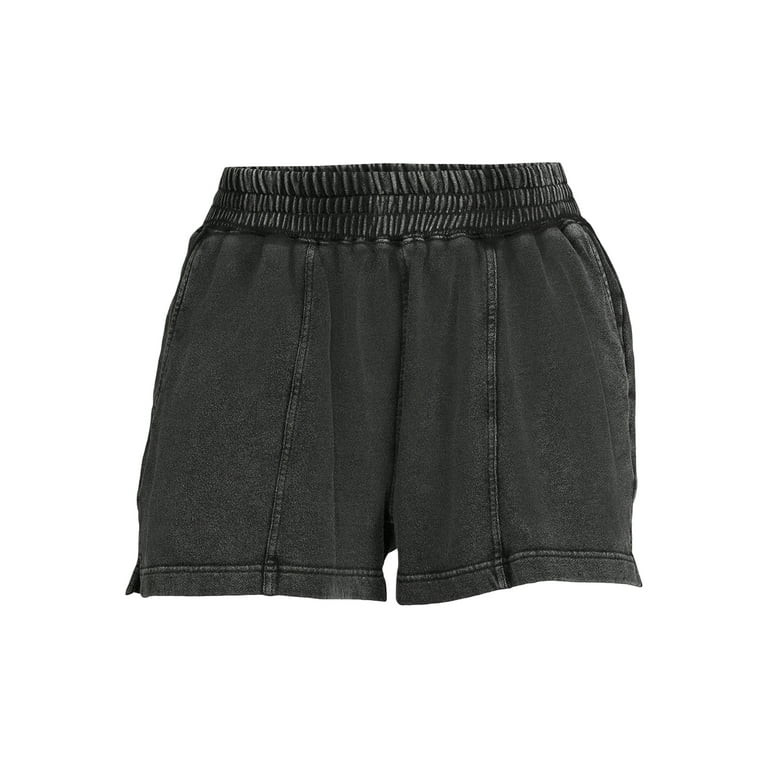 Time And Tru Women's Washed Finish Pull-On Shorts - Walmart.com | Walmart (US)