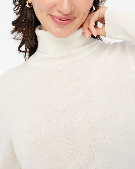 Machine-washable merino wool-blend turtleneck | J.Crew Factory