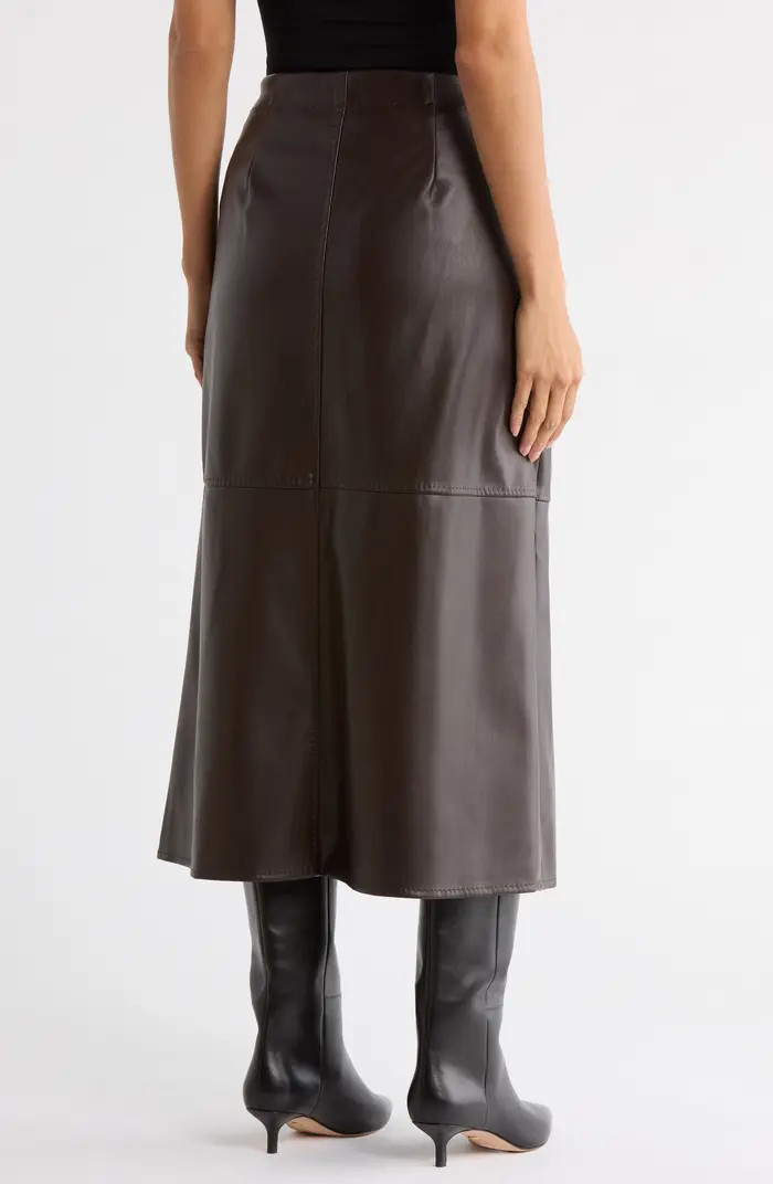 Faux Leather A-Line Skirt | Nordstrom Rack