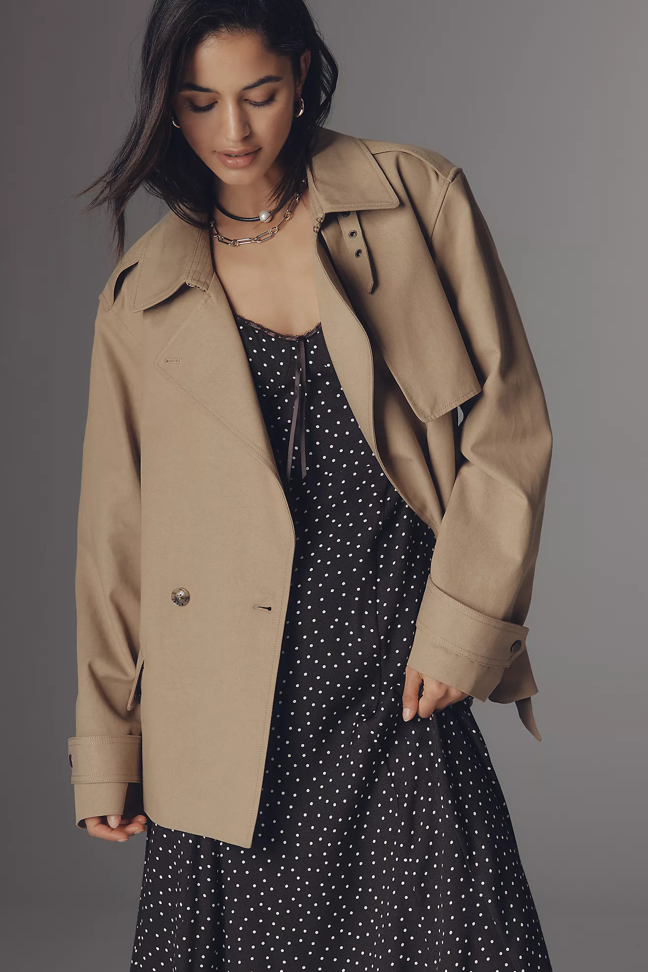 Paige Orisina Cropped Trench Coat | Anthropologie (US)