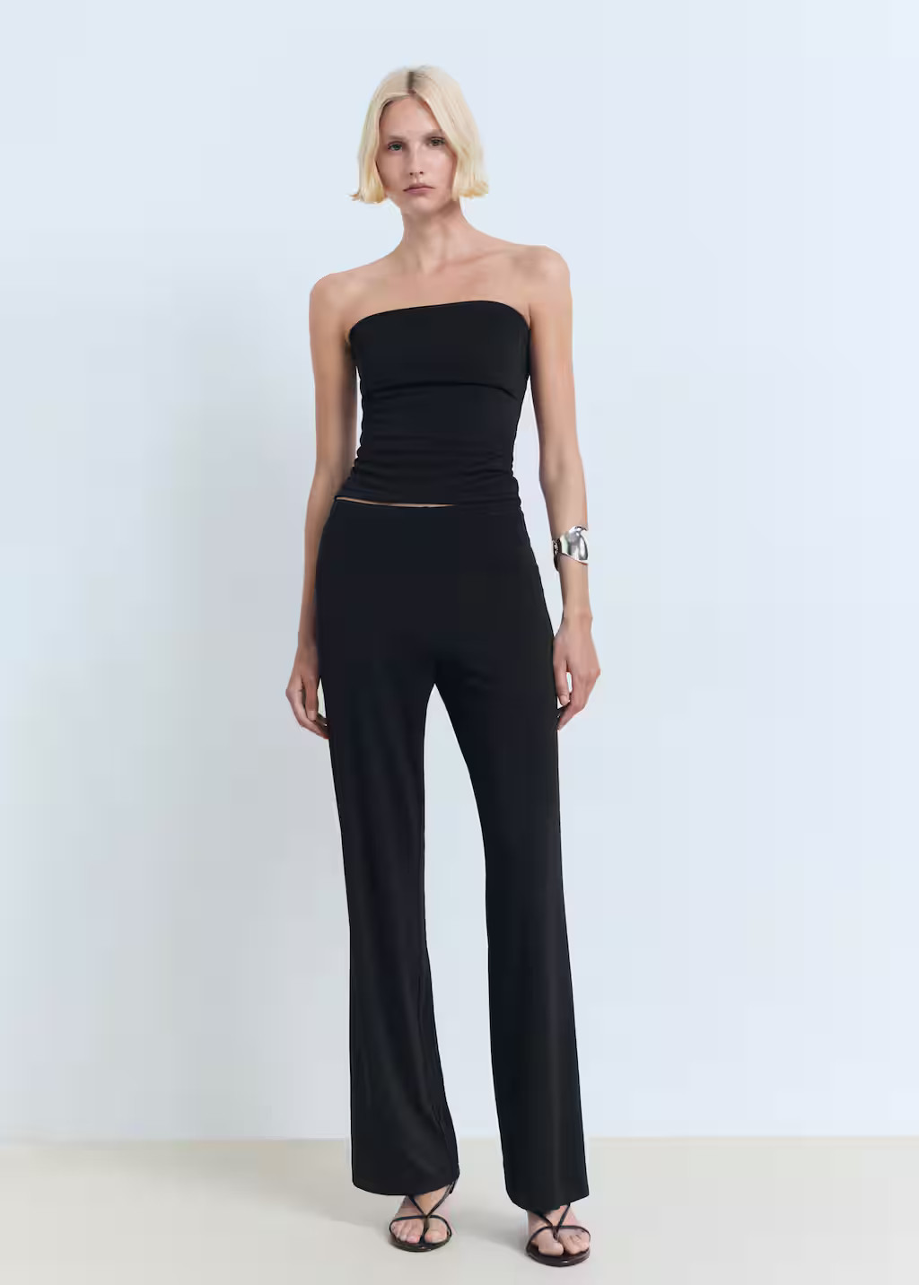 Bandeau top black - Women - M - MANGO | Mango (US/MX/AU)