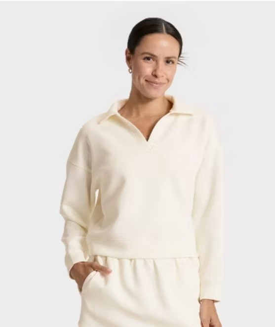 Sweatshirt - I love a v-neck sweatshirt and this also reminds me of a rugby style shirt, too.   More colors are available 


#LTKActive #LTKU #LTKOver4 #target #pullover #giftforher #athleisure 


#LTKFindsUnder50 #LTKSeasonal #LTKStyleTip