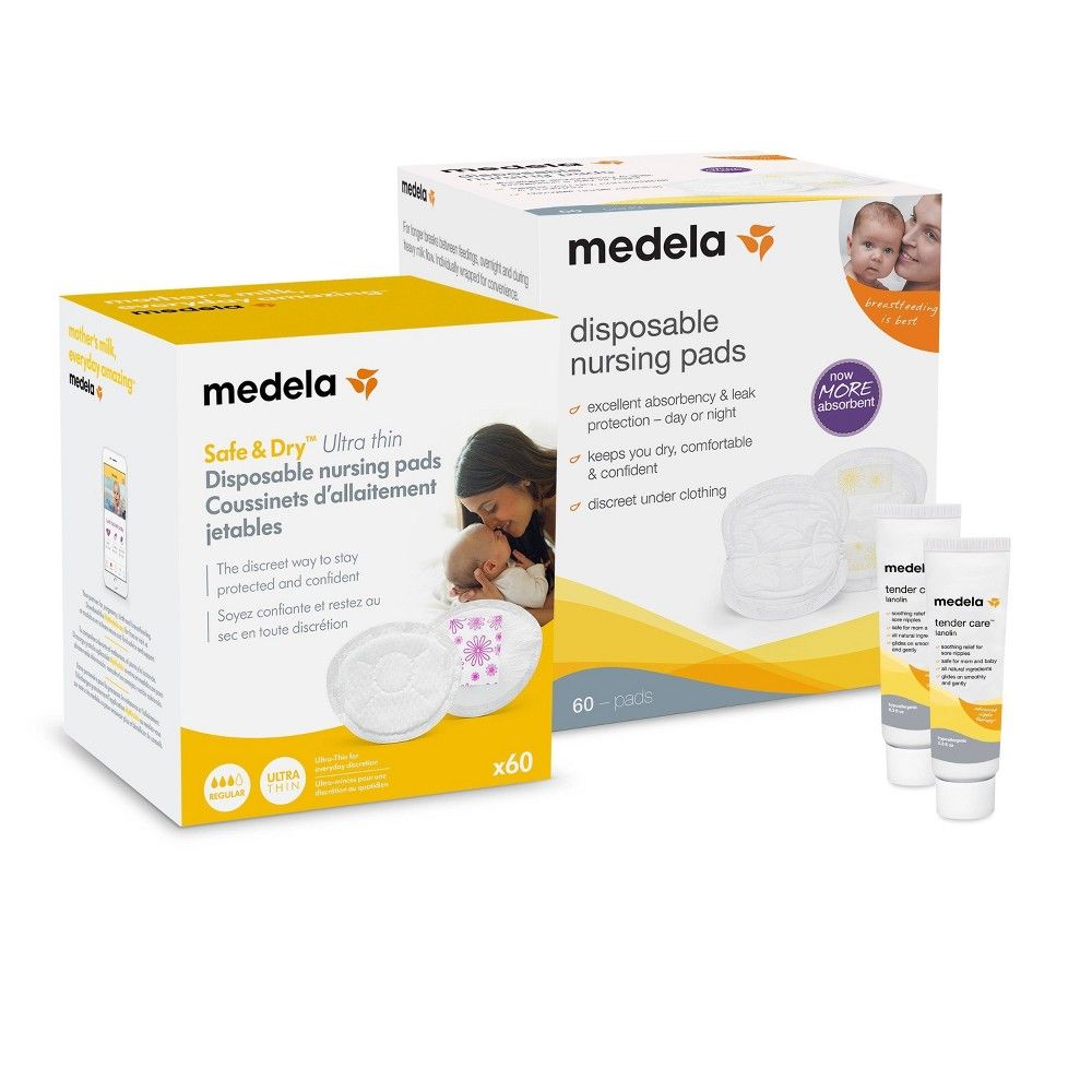 Medela Disposable Nursing Pads & Tender Care Lanolin Set | Target
