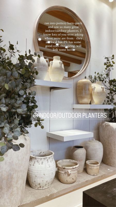 Outdoor planter and pots 