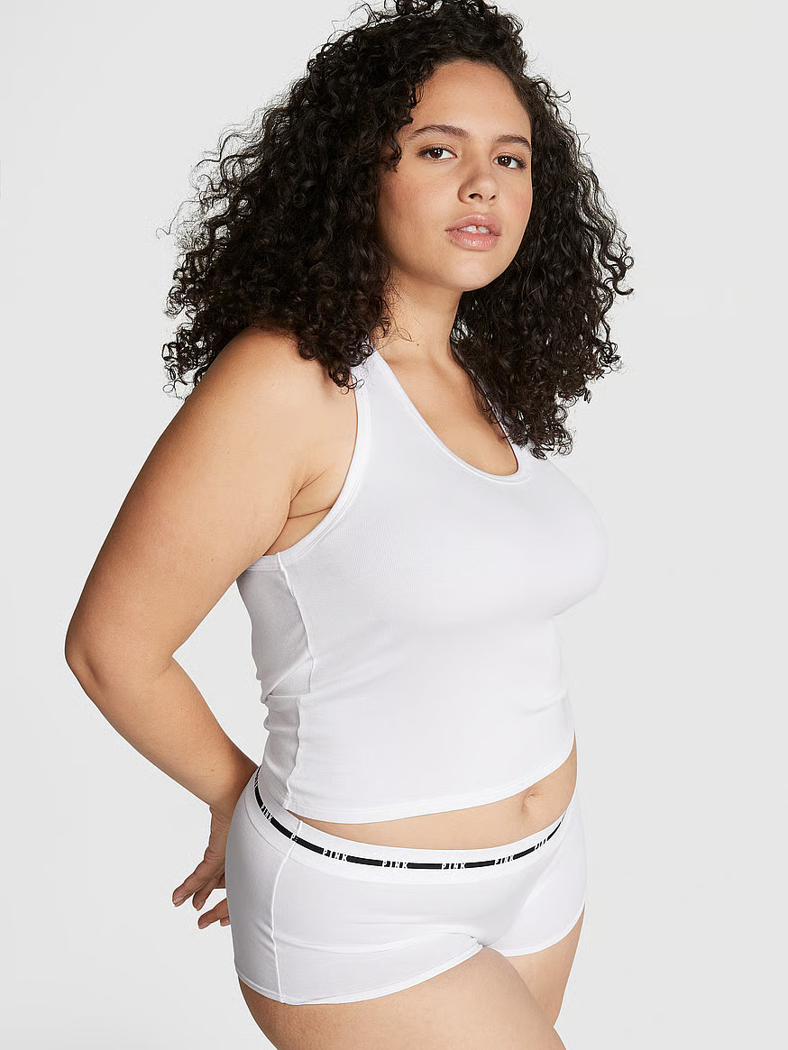 Buy Ribbed Modal Scoop Tank - Order Pajama Tops online 1124121000 - PINK US | Victoria's Secret (US / CA )