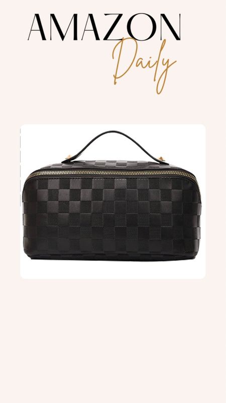 Makeup bag, checkered makeup bag, checkered print

#LTKGiftGuide #LTKtravel #LTKstyletip