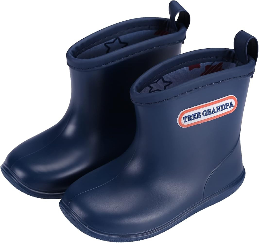 Toddler Rain Boots Baby Kids Easy-on Rain shoes Children Waterproof Shoes for Boys Girls(1-6 Years) | Amazon (US)