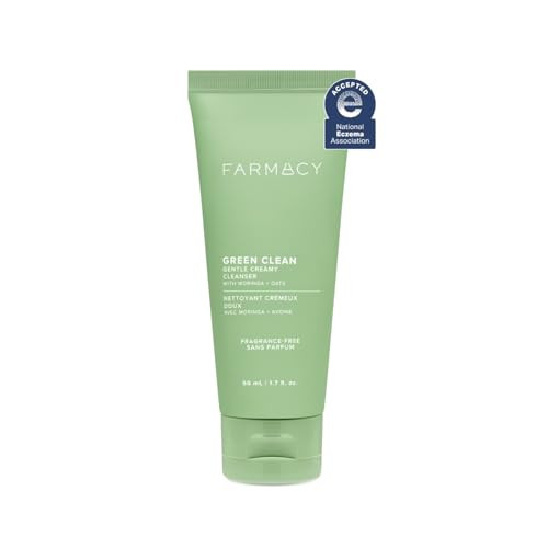 Farmacy Gentle Creamy Face Cleanser - Hydrating Facial Cleanser to Nourish & Help Remove Makeup & Impurities - Enriched with Aloe & Moringa Oil to Soothe, Purify & Refresh Skin (50ml) | Amazon (US)
